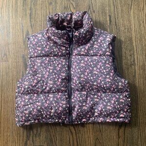Girls Aeropostale floral vest-NWO tags